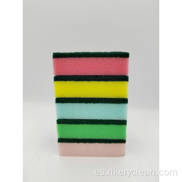 Esponja sin cesar esponja múltiple esponja de limpieza de color HM0006